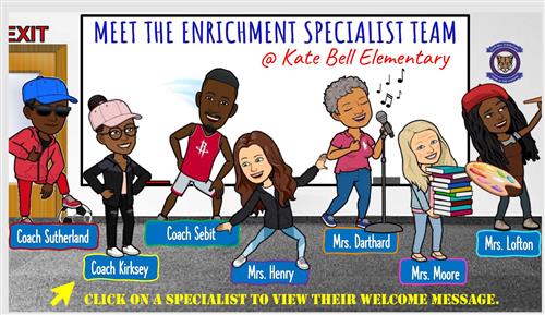 Meet the Enrichment Specialist Team Meet the Enrichment Specialist Team